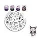 BORN PRETTY Nail Art Stamping Templates Halloween Pumpkin Fairy Skull Ghost 6Pcs Stamp Plates with Stamper Kit