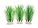 BEGONDIS 3Pcs Aquarium Decorations Fish Tank Artificial Green Water Plants Made of Silk Fabrics Plastic