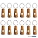 Adecorty Wine Bottle Lights with Cork - Silver Wire Cork Lights for Bottle 12 Pack 6.5ft 20 LED Bottle Lights Battery Powered Christmas String Lights for Party Halloween Wedding Christmas (Cool White)