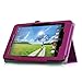 Fintie Folio Case for Acer Iconia One 7 B1-730HD Tablet Premium Vegan Leather Slim Fit Stand Cover with Stylus Holder - Purple
