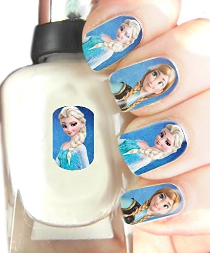 Easy to use, High Quality Nail Art Decal Stickers For Every Occasion! Ideal Christmas Present / Gift - Great Stocking Filler Frozen - Anna and Elsa
