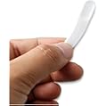 100pcs Mini Cosmetic Spatula Scoop Disposable White/cosmetic Mask Spatula/plastic Spoon
