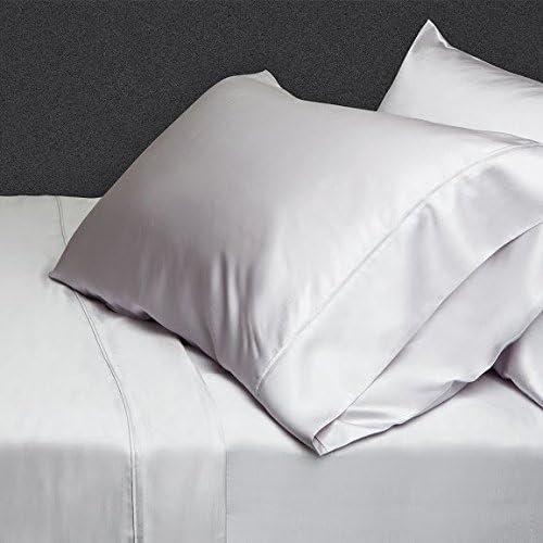 Egyptian Park Real 400-Thread-Count Super Soft Button Closure Designer 1-Piece Luxury Duvet Cover Twin Extra Long Solid Silver
