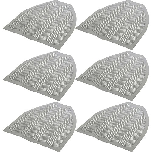 Impact Products1525CT Urinal Floor Mat, Disposable, 20.38-Inch x18-Inch, 6/CT, Orchard/Gray