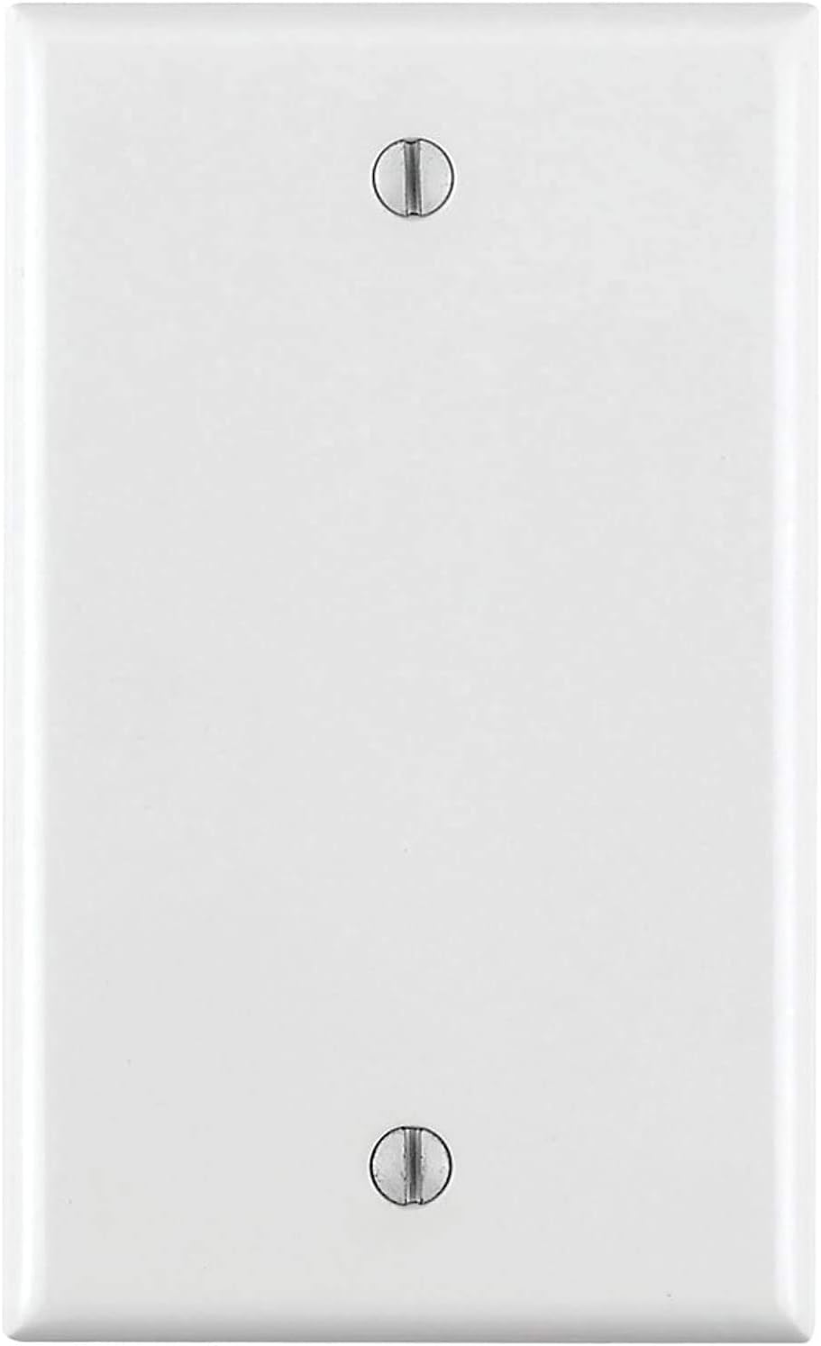 Leviton 80714-W 1-Gang No Device Blank Wallplate, Standard Size, Thermoplastic Nylon, Box Mount, White: Outlet Plates: Industrial & Scientific