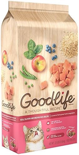 GOODLIFE Adult Real Salmon and Brown Rice Recipe Dry Cat Food 3.5 Pounds