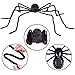 Outdoor Halloween Decorations, Halloween Spider with Touch Control LED Red Flashing Eyes and Scary Sounds