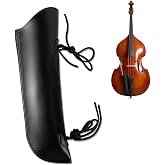 Upright Bass Bow Quiver, Leather Bass Bow Case, Sturdy Bow Holder Bag for German and French Bass Bows, Black Bass Instrument Strings Accessories