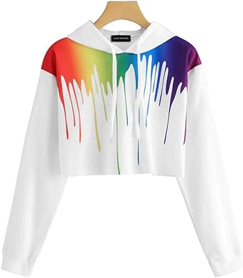 long sleeve baggy crop top