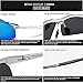 COSVER Men's Sports Style Polarized Sunglasses for Men Driving Cycling Running Fishing Golf Unbreakable Frame Metal Driver Glasses (Silver)