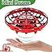 TURNMEON Hand Operated Mini Drone for Boys Girls Holiday Birthday Easter Toy Gift, Two Speed Auto-Avoid Obstacles 360°Rotating Flying Ball Toys Outdoor Indoor Games for Kids (Red)