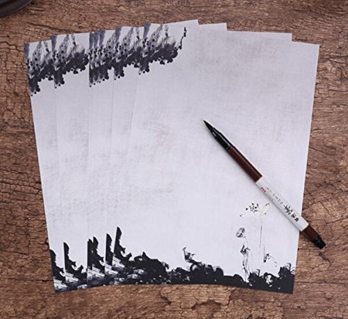 Efivs Arts 56pcs Vintage Retro Design Writing Stationery Paper Pad Letter Set, 7 Different Style - Thumbnail 4