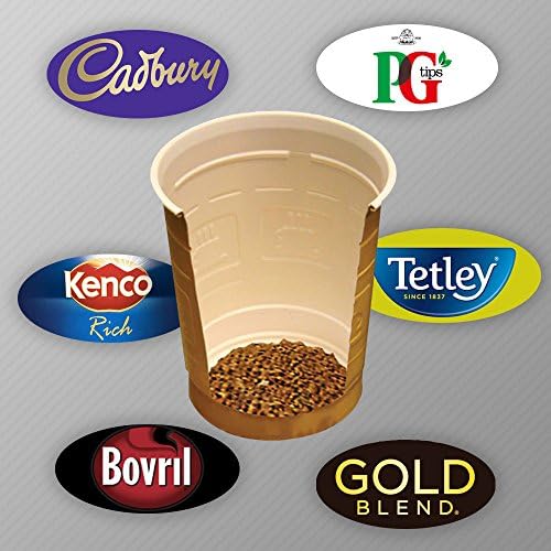 In-Cup Vending 50 x 73mm Drinks Nescafe Tetley Cadbury Kenco (Tetley White)