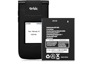 SHENMZ Battery for BTE-1400, High Capacity Replacement New 0 Cycle Li-ion Battery for Verizon Orbic Journey V RC2200L 4G LTE Flip BTE1400