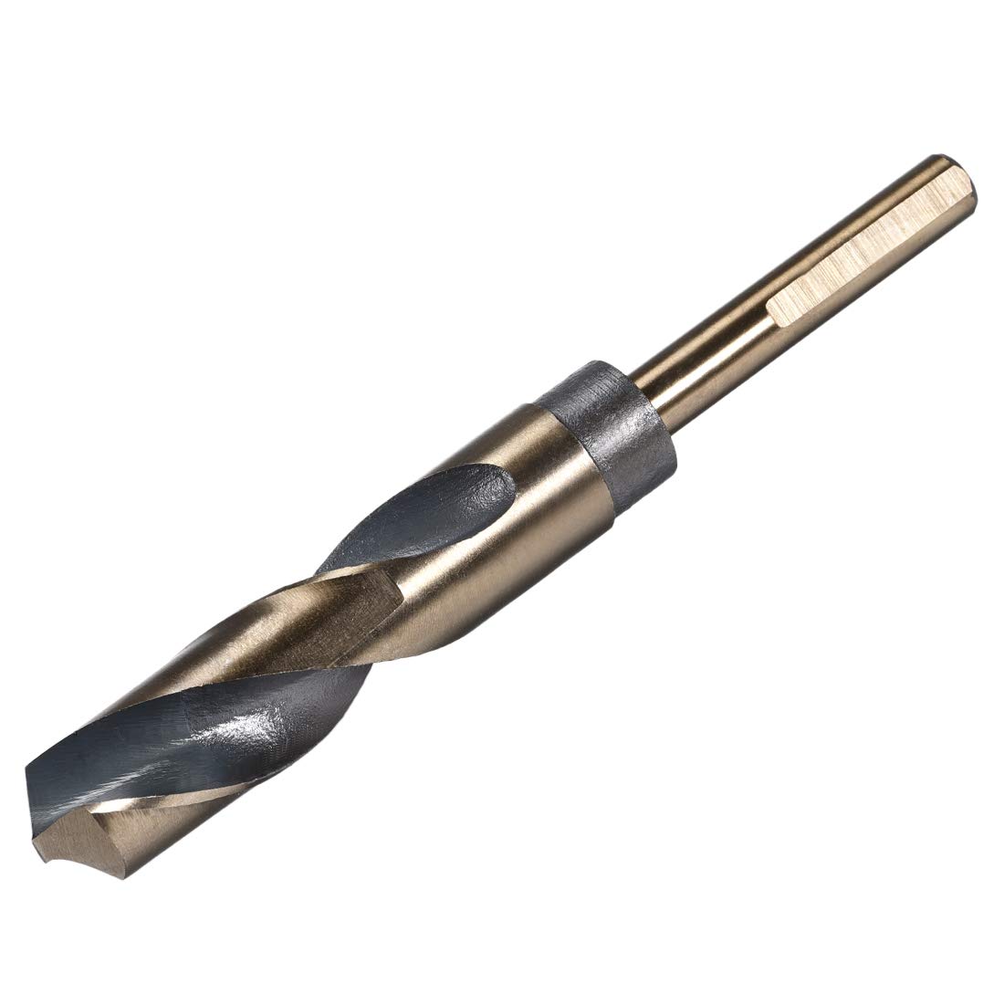 uxcell Reduced Shank Twist Drill Bits 19.5mm High Speed Steel 4341 with 10mm Shank for Stainless Steel Alloy Metal Plastic Wood