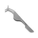 Tinksky False Eyelashes Extension Applicator Remover Clip Tweezers Nipper (Silver)