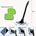 Windshield Cleaner Wand - Car Window Cleaning Tool Auto Glass Wiper Kit Pack with Ice Scraper Replacement Pad Towel Spray Bottle Storage Bag TTL 7 PCS
