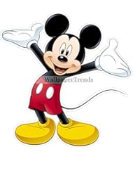 Baby Product: 2 INCH SMALL MICKEY MOUSE Removable Decal Sticker Art Walt Disney Home Decor 2x2 inches tall - WiggleWigal LC