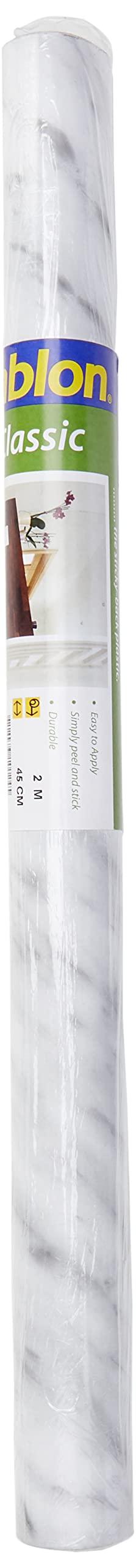Fablon FAB10124 Adhesive Film, Vinyl, Grey, 0.32 cm*200.0 cm*44.98 cm