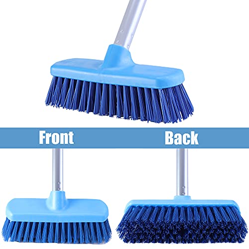 YONILL Deck Brush with Long Handle Floor Scrub Brushes for Cleaning