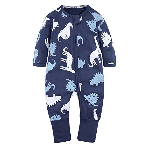 Kids Tales Baby Handed Footed Zipper Pajama Sleeper Cotton Romper(Size 4M-3T)