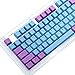 Coersd Translucent Double Shot PBT 104 KeyCaps Backlit for Cherry MX Keyboard Switch keycaps (B)