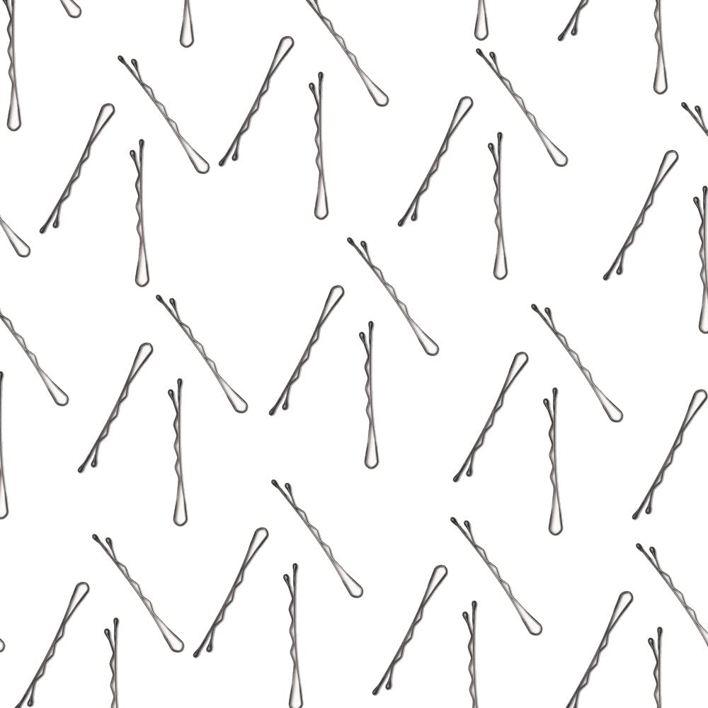 Topkids Accessories Hair Grips Bobby Pins Kirby Grips Hairgrips Women Clips Black Brown Blonde Thick Fine Hair Styling Gold Metal Kirbies Large Small Mini (55mm, Black 72pc)