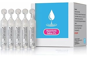 NAVEH PHARMA Saline Solution 3% 5ml Each, 25 per Box Can be used for Nasal Mosturizing and other Uses.