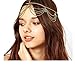 Zealmer Girls Head Chain Jewelry Rhinestone Headbands Crossover Headpiece Jewelry Hair Band Tassels