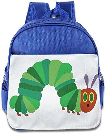 Custom The Very Hungry Insect Boys And Girls School Bagpack For 1-6 Years Old RoyalBlue