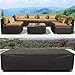 Veronica Patio Sofa Cover Outdoor Sectional Furniture Cover Waterproof Garden Couch Cover Dust Proof Protective Loveseat Covers 124x63x29 Inch
