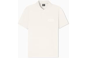 Armani Exchange Mens White Edition Short Sleeve Slim Polo Shirt