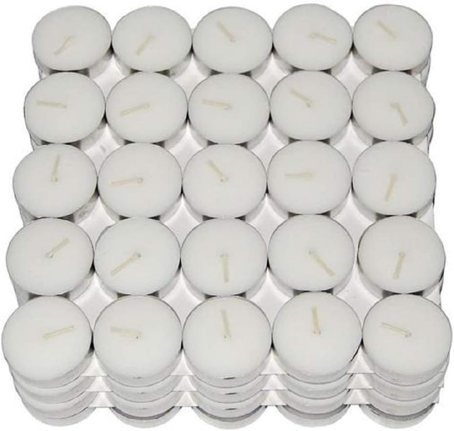 Kala Decorators Paraffin Wax Tea Light, Pack of 200