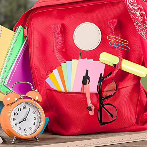 Koogel 640 Stück Blanko Karteikarten, Lernkarten Moderationskarten 8 Farben farbig sortiert Rechteckig 12,5 x 7,5 cm für Spielkarte Büro Schule Präsentation Vortrag