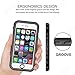 Effun iPhone 6 Waterproof Case, iPhone 6S Waterproof Case IP68 Certified Waterproof Underwater Cover Dirt/Snowp/Shock Proof Case with Cell Phone Holder, PH Test Paper, Stylus Pen, Floating Strap Black