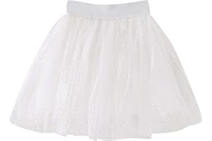 AIMAOMI Girl Tutu Skirt, Layer Tulle Ballet Dress Baby Skirt Dress Up Rainbow Flower Tulle Skirt