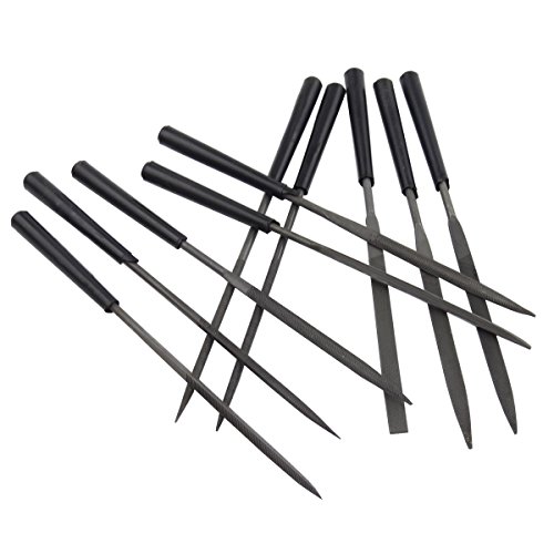 Hanperal 10pcs Mini needle file set File Needles Jewelers Wood Carving Craft Metal Tool