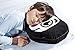 The Shrunks Sunny Plush Pillow, Black/White