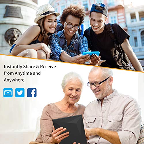 Jeemak Digital Picture Frame 7 inch WiFi Photo Frame with IPS Touch