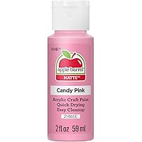 Apple Barrel Acrylic Paint in Assorted Colors (2 oz), 21465, Candy Pink