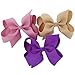 Fortop Boutique Grosgrain Ribbon Hair Bows Alligator Clips 15 Piece