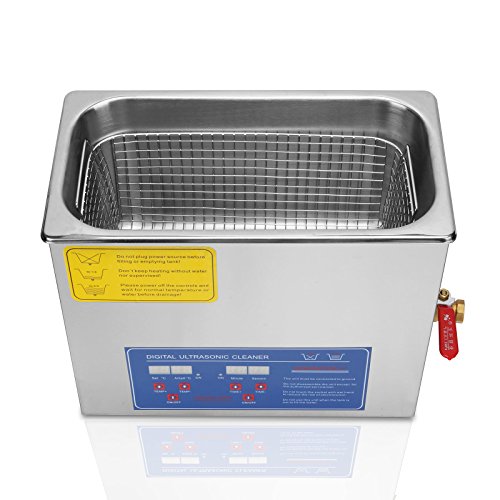 Mophorn Ultrasonic Cleaner 6L Heater Timer Commercial Ultrasonic