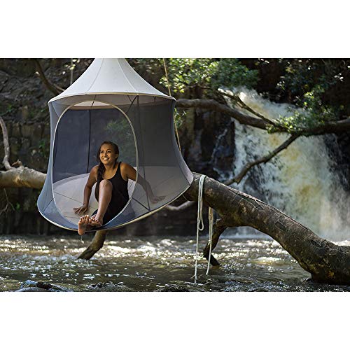 TreePod Cabana 6-Foot Tree Hanging Swinging Suspending Mesh Daybed, Slate Blue