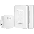DEWENWILS Wireless Remote Wall Switch and Outlet, No Wiring Remote Control Outlet Light Switch, Expandable, 15A/1875W, 100ft RF Range, Compact Side Plug, ETL Listed (1 Outlet and 2 Remotes)