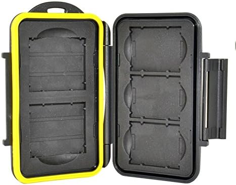 CAAAAC Water-Resistant Holder Storage Memory Card Case for 3 XQD 2 CF cards (Black)