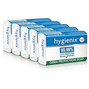 Hygienix Germ Protection Soap by Wipro, 125g(Buy 4 Get 1 Free)