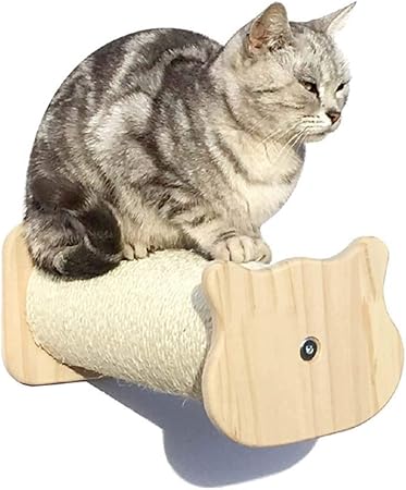 Shijinhao Arbre à Chat Multifonction Mural échelle Bois