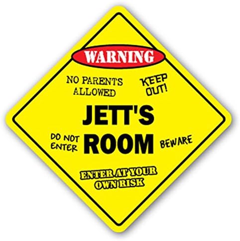 Jett'S Room Sign Kids Bedroom Decor Door Children'S Name Boy Girl Gift 2PCS