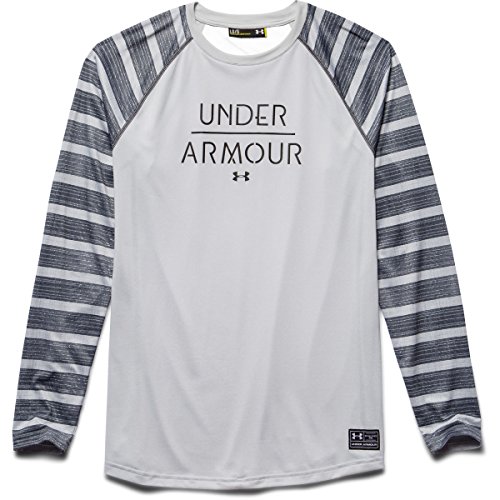 Under armour halen ls rashguard - men s elemental / black large