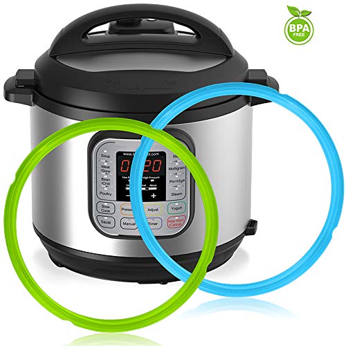 4 Pack Silicone Sealing Rings for Instant Pot, FineGood 4 Colors 5/6qt